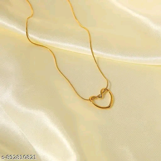 ✨Fancy Heart Pendant Necklace Gold Planted Heart Pendant Necklace ✨