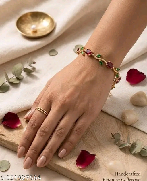 ✨Tulip Green & Red Bracelet for Women & Girls ✨